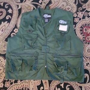 Mens Green Utility Vest